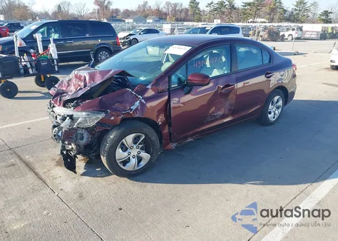 2014 Honda Civic Lx z USA, uszkodzony, nr VIN 19XFB2F55EE013845